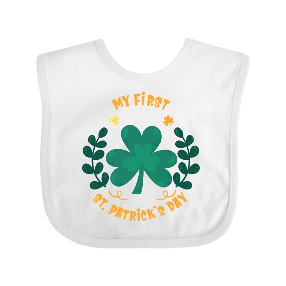 Inktastic My First St Patrick's Day Baby's First St Patrick's Boys or Girls Baby Bib