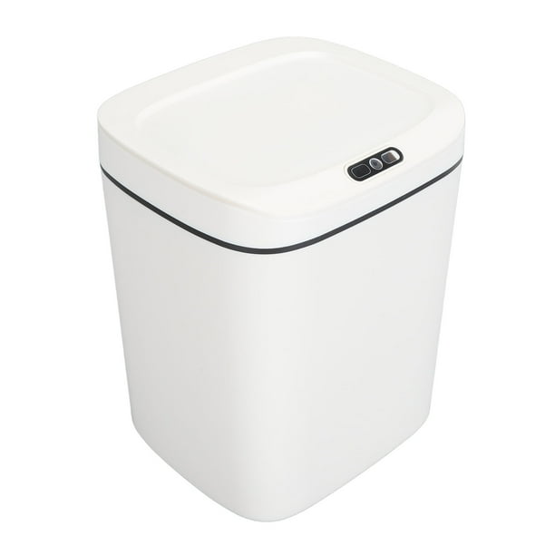 Tapa de Cubo de Basura Con Sensor de Movimento Auticto, Cubo de Basura Inteligente Sin, Prevenine El Mal Olor, Baño, Dormitorio, Cocina y Oficina