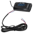 thumbnail image 1 of Motorcycle Digital Time Clock, Digital Display Easy To Install LED Motorcycle Electronic Meter Motorcycle Voltmeter  For Motorcycle For Data Monitoring Blue Light, 1 of 8