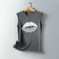 thumbnail image 4 of TDYHUAO 4th of July Tank Tops Women American Flag Stars Stripes Lips Funny Graphic Casual Sleeveless Tee Top Patriotic Shirt, 4 of 4
