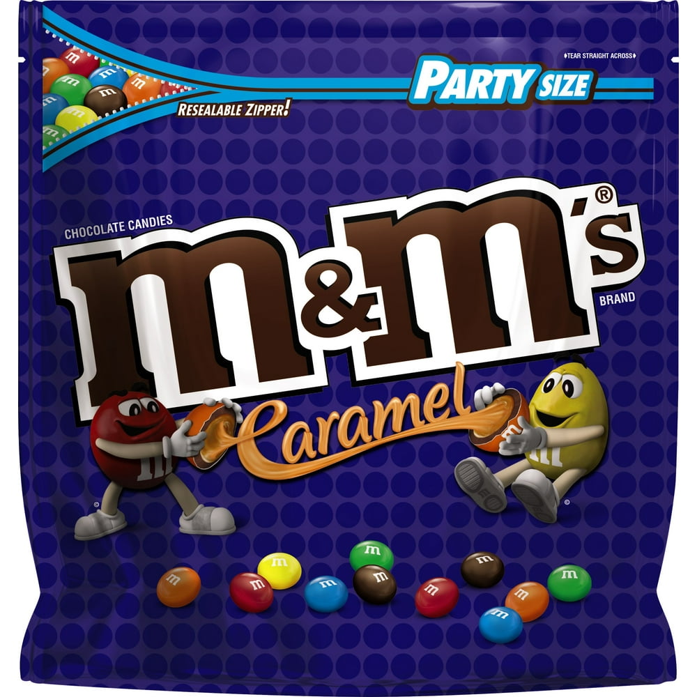 M&M'S Caramel Chocolate Candy Party Size, 38 Oz. Bag