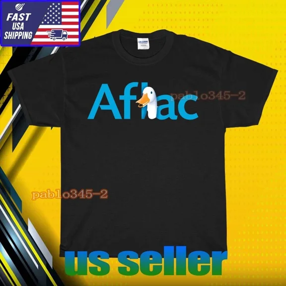 RETRO NEW SHIRT AFLAC INSURANCE LOGO T-SHIRT UNISEX FUNNY AMERICAN USA SIZE S-5XL