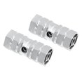 thumbnail image 5 of Motoforti 2 Pcs Bike Pegs for MX MTB Hexagon Rear Foot Pegs Aluminum Alloy Silver Tone, 5 of 6