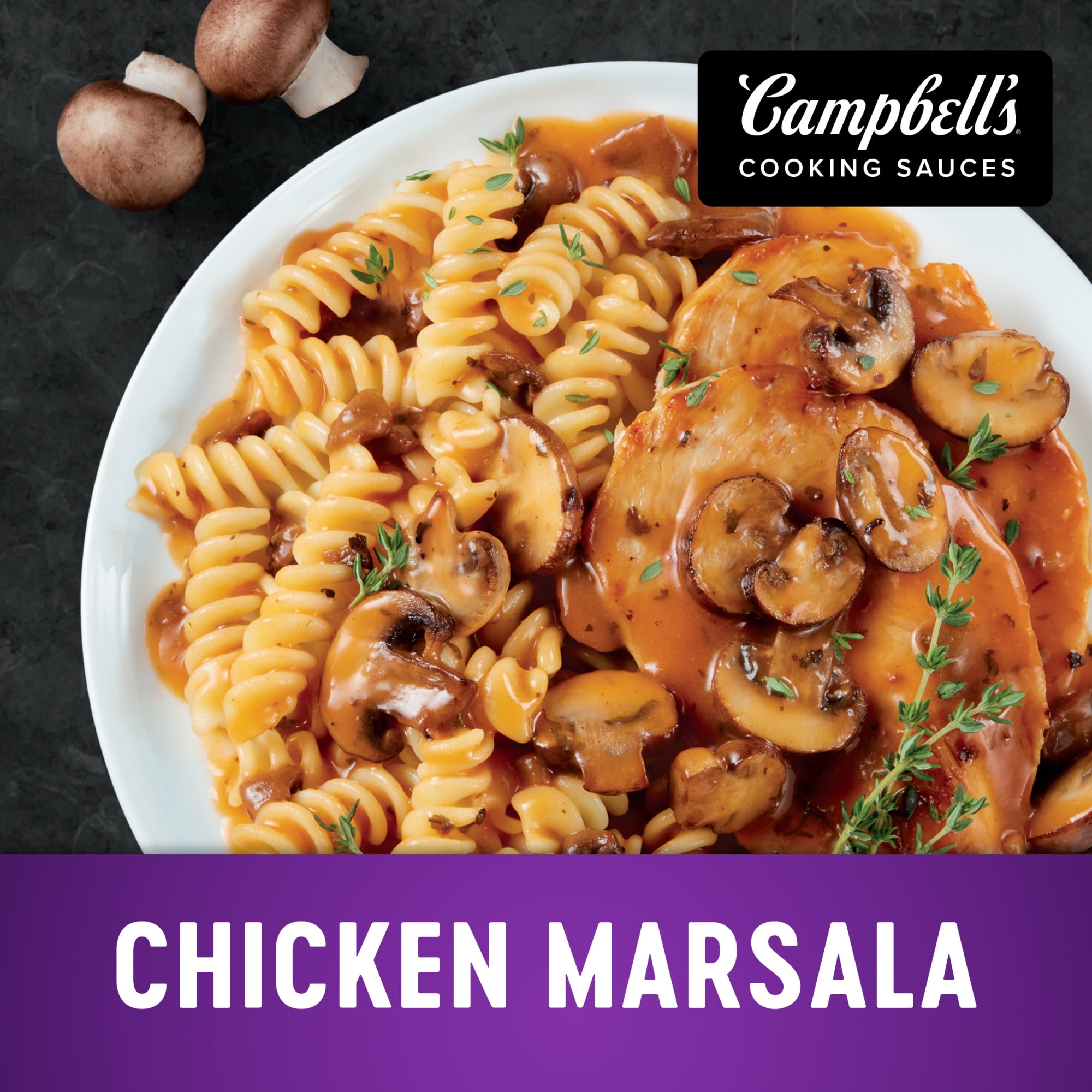 Quick Fix Dinner: Chicken Marsala with Campbell Sauces – Home