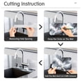 thumbnail image 5 of Faucet Mat for Kitchen Sink 30'' Sink Splash Guard Mat Super Absorbent Fast Drying Drain Pad Rolling Cloud Marble, 5 of 9