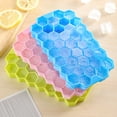 thumbnail image 7 of Sunjoy Tech Silicone Honeycomb Ice Cube Tray with Lid 37 Cavities Easy Release BPA Free Summer Refrigerator Cocktail Whiskey Ice Maker Press Mold Kitchen Supplies, 7 of 7