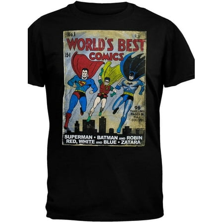 Batman & Superman - Best Comics T-Shirt (Best Batman One Liners)