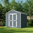 thumbnail image 3 of Little Cottage Co. 8x8 Value Gable Shed with Floor, Outdoor Wood Storage Do-It-Yourself Precut Kit, 3 of 15