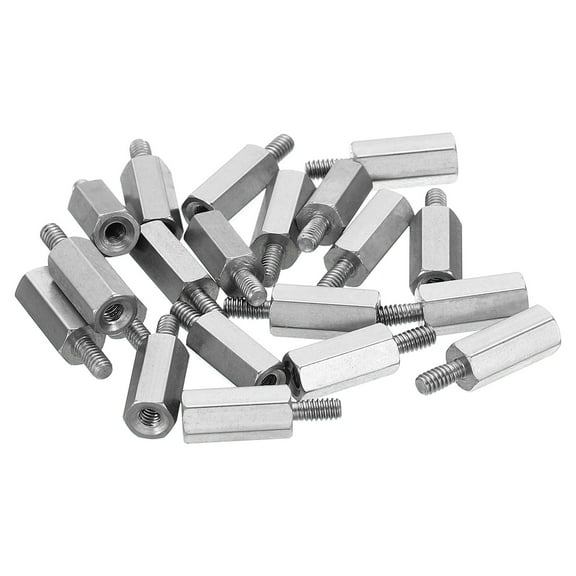 Uxcell M2x9mm 4mm Male-Female Hex Standoff Screws, Stainless Steel PCB Standoffs for Motherboards, 20 Pack