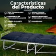 thumbnail image 4 of Catre Individual Plegable De Acero Reforzado Con Colchoneta Modelo Robert, 4 of 7