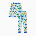 thumbnail image 3 of PatPat Pijamas de bambú para niños pequeños y niños con estampado divertido (conjunto de 2 piezas ajustado), 3 of 3