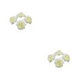 thumbnail image 1 of Destyer 50piece Multi-color Fabric For Wide Application In Weddings And Parties Realistic Appearance Soft Texture DIY Hats Cream 4.5cm 2Set, 1 of 6