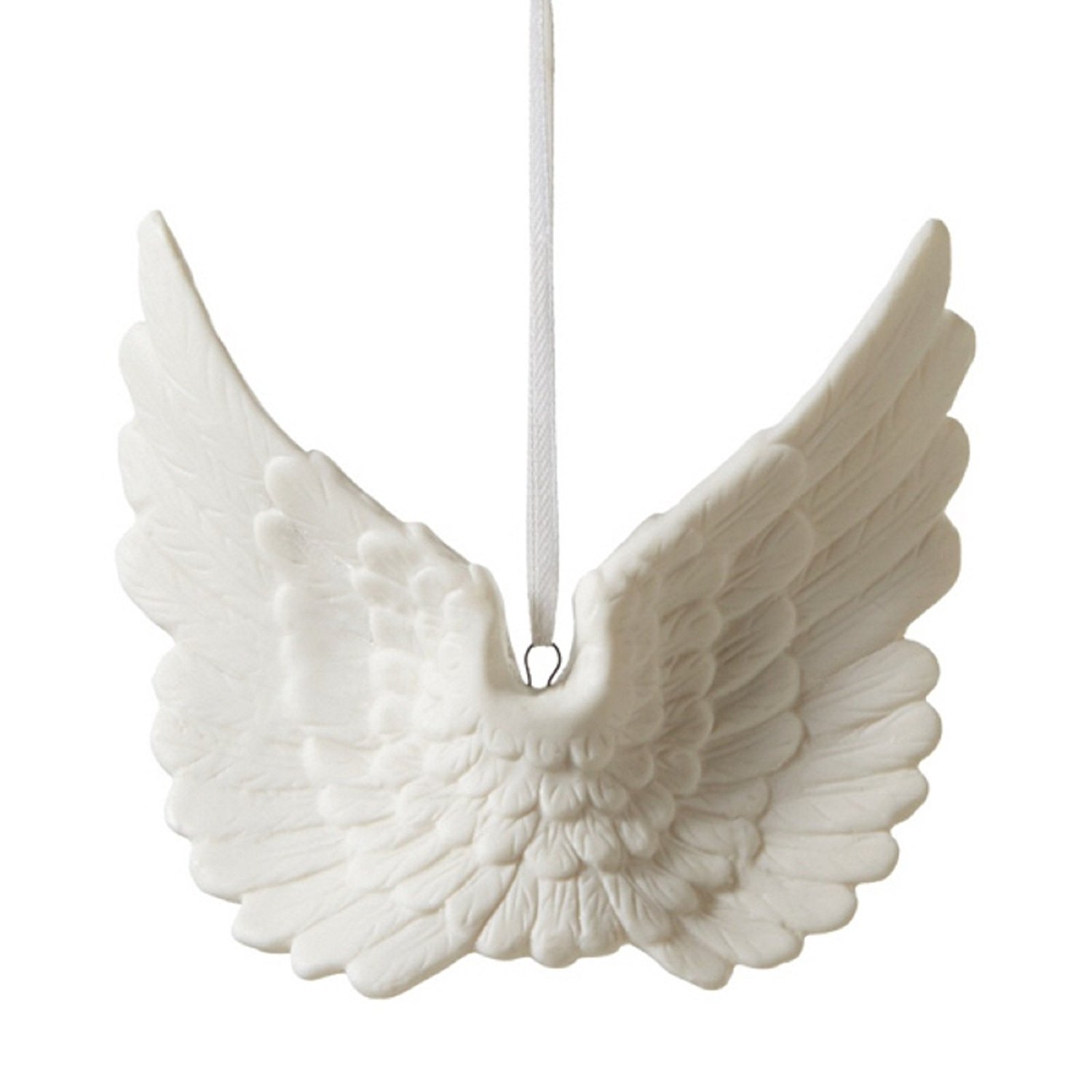 Porcelain Angel Wings Ornament, Elegant porcelain angel ...