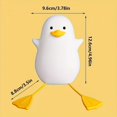 thumbnail image 4 of Una Lámpara de Noche de Pato de Dibujos Animados con Soporte para Teléfono, Luz LED de Pato Squishy y Luz Ambiental de Silicona Diseñada para la Lactancia Materna, 4 of 10