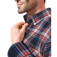thumbnail image 6 of Youclos Men's Long Sleeve Plaid Flannel Shirts with Pocket Casual Button Down Shirt Regular Fit, 6 of 7