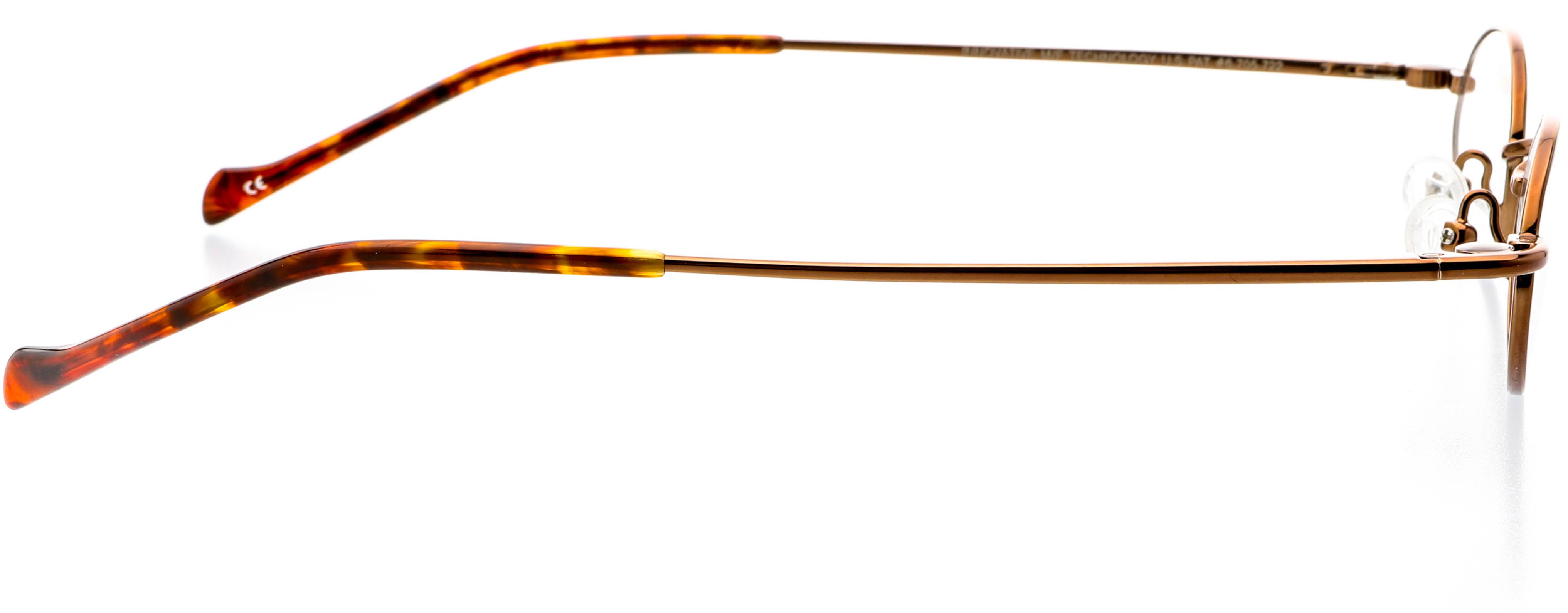 Optical Eyewear Oval Shape Metal Full Rim Frame Prescription Eyeglasses Rx Cocoa