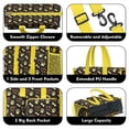 thumbnail image 3 of Teacher Tote Bag,Happy Dog and Footprints Teacher Utility Tote Bag,Large Work Tote Bags for Women with Multiple Pockets,Top Zipper Closure,13.8x10.6x6.7 Inch, 3 of 5