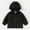 Black, variant on ​Kids Hooded Lined Jacket with Zip Pockets & Elastic Cuffs - Windproof Winter Outdoor Outerwear
