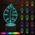 thumbnail image 2 of Monstera Veilleuse Feuilles, Veilleuses LED 3D Anywin avec Télécommande & 16 Couleurs Changeantes & Fonction Dimmable, 2 of 6