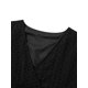 thumbnail image 4 of VISgogo Vestido casual para mujer, manga voladora, cuello en V, ahuecado, color sólido, suelto, vestidos acampanados VISgogo moda, 4 of 9