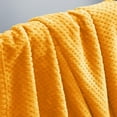 thumbnail image 5 of Exclusivo Mezcla Waffle Textured Fleece Blanket, Super Soft and Warm Throw Blanket for Couch, Sofa and Bed (Mustard Yellow, 40"x50")-Cozy, Fuzzy and Lightweight, 5 of 8