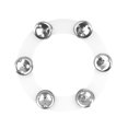 thumbnail image 3 of Pandereta de platillos Anillos de platillos para percusión de platillos de tambor 6 campanas de latón para pilas Hihats Anillos de platillos Hugo Anillos de platillos de batería, 3 of 10