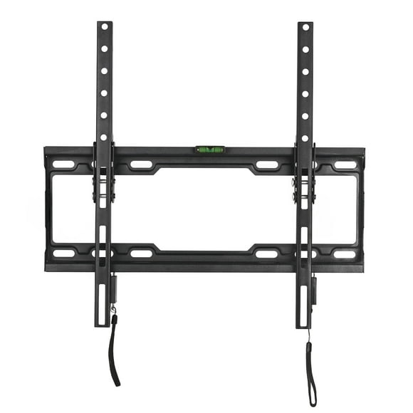 Low Profile Tilting TV Wall Mount Bracket for 26-55 Inch Flat Screen with Pull Cord Up to VESA 400x400mm and 99lbs, Easy to Install