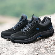 CAMEL CROWN Mens Hiking Shoes Breathable Non-Slip Sneakers Leather Low Cut Boots