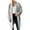 Gray, variant on XFLWAM Womens Long Cardigan Sweaters Chunky Open Front Oversized Slouchy Knit Outerwear Fall Trendy Lapel Jackets Coffee S