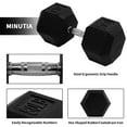 thumbnail image 3 of Signature Fitness Hex Single Dumbbell Strength Training Workout Equipment, 80 lb, 3 of 6