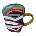 thumbnail image 2 of Taza de vidrio pintada a mano con temática de estantería. Vaso para beber con temática de libros., 2 of 9