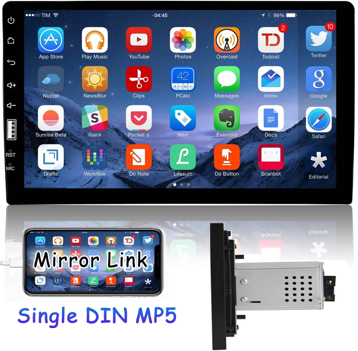 1 Din Android MP5 Car Stereo With GPS, IPS Navigation, WiFi, Bluetooth, And  Mirror Link From Xselectronics, $74.84