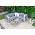 thumbnail image 3 of Belvedere Combination Furniture for Outdoor – Patio Furniture Set with Sectional Set, Four-seat Dining Set, and Chaise Lounge Set (12-Piece), 3 of 8