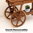 thumbnail image 6 of Candy Cart, Display Stand with Wheels, Retro Vintage Dessert Cart for Dessert Display, 3 Tier Rolling Table Carts for Display Flower Party Favors and Crafted Items, 6 of 23