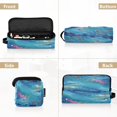 thumbnail image 5 of Hair Tool Organizer Bag with Heat Resistant Mat Removable Travel Storage Case for Hot Air Brushes Curling Irons Blue Vortex, 5 of 8