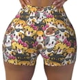 thumbnail image 2 of Picia Cute Cat Cartoon Printed Workout Shorts for Women Seamless Scrunch Butt Lifting High Waisted Yoga Gym Booty Running Moisture-wicking Short Pants-XX-Large, 2 of 9
