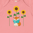 thumbnail image 4 of Inktastic Reading Book Lover Sunflower Fox Boys or Girls Baby Bodysuit, 4 of 5
