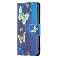 thumbnail image 6 of iPhone 14 Plus Case Cute Embossed Pattern Premium Leather Wallet Cover Flip Stand Credit Card Slots Pocket Holder Magnetic Closure Folio Case for iPhone 14 Plus, Golden Butterfly, 6 of 8