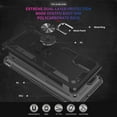 thumbnail image 4 of Samsung A71 5G Case, A71 5G Phone Case with Screen Protector, Military Grade Protective Cases with Ring for Samsung Galaxy A71 5G (Black), 4 of 11