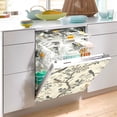thumbnail image 2 of Yayeee Magnetic Dishwasher Cover for The Front Decoration Home Kitchen Machine Sticker Protector, Beige Birds, 2 of 6