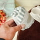 thumbnail image 5 of Pantuflas de interior silenciosas con suelo de madera a rayas y fondo suave de vellón para el hogar Pantuflas de algodón con suelo de madera para el hogar, 5 of 6
