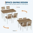 thumbnail image 6 of Accreate Modern 5 Piece Dining Set with Padded Chairs, Table & Chair Set for Kitchen Home, 6 of 9