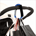 thumbnail image 2 of Noneea 3PCS Stroller Hooks, 5.2'' Large Carabiner Clip - Carabiner Large, Baby Stroller Hooks for Hanging Bags, Stroller Accessories(Blue), 2 of 5