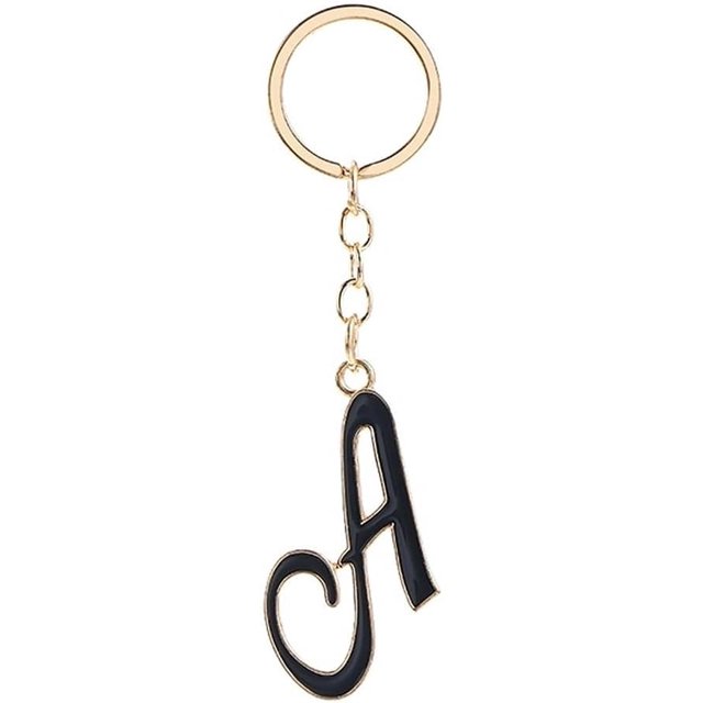 Letter Keychain,26 Letters A-Z Decorative Letter Keychain,Name Keychain for Women Girls Men Teenager Gift