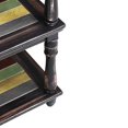thumbnail image 2 of Table d'Appoint en Bois avec Trois Étagères Ouvertes, Marron, 2 of 2