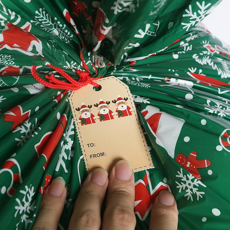 Large christmas plastic bags shop