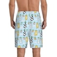 thumbnail image 4 of Lsque Cartoon Cat Mens Sleep Pajama Shorts,Short Pajama Pants, Cotton Ultra-Soft Knit-Large, 4 of 9