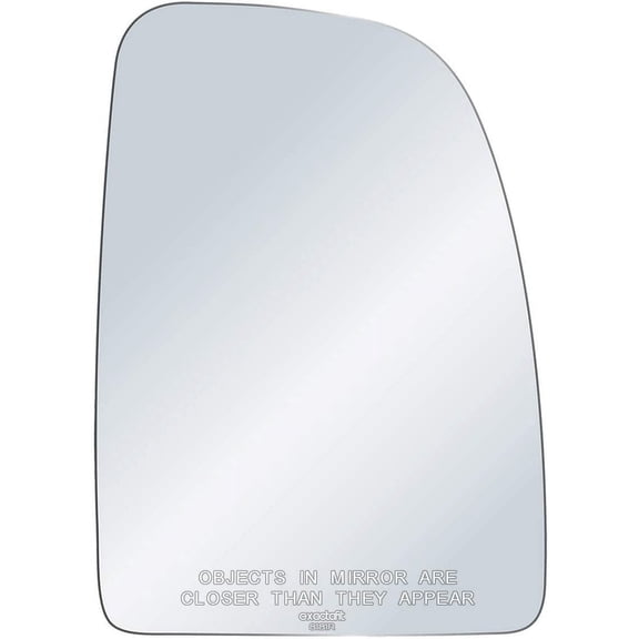 exactafit 8181R Passenger Side Mirror Upper Glass Replacement Fits 2014-2023 Ram Promaster 1500 2500 3500 Right Hand 3m Adhesives