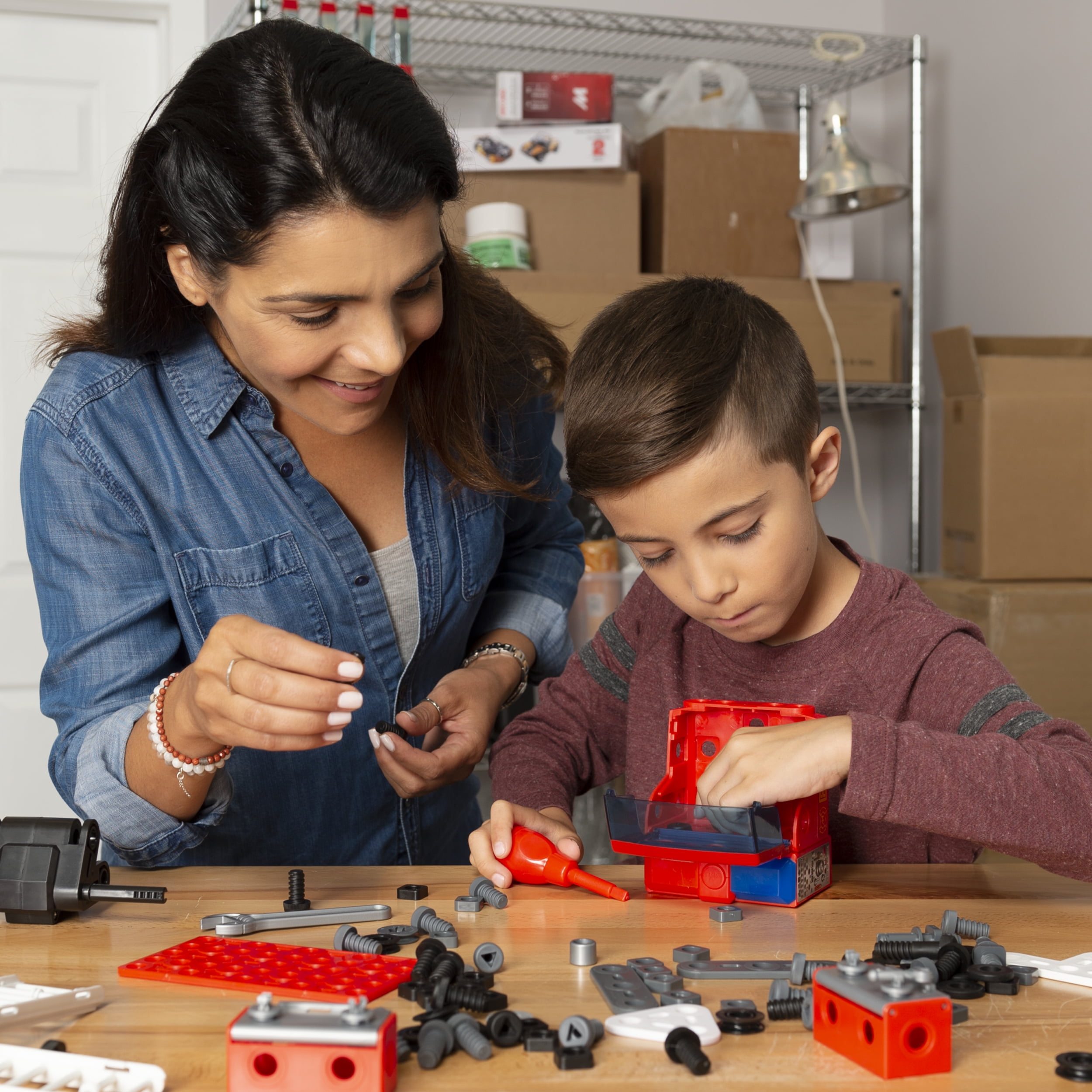 meccano junior rescue fire engine building set