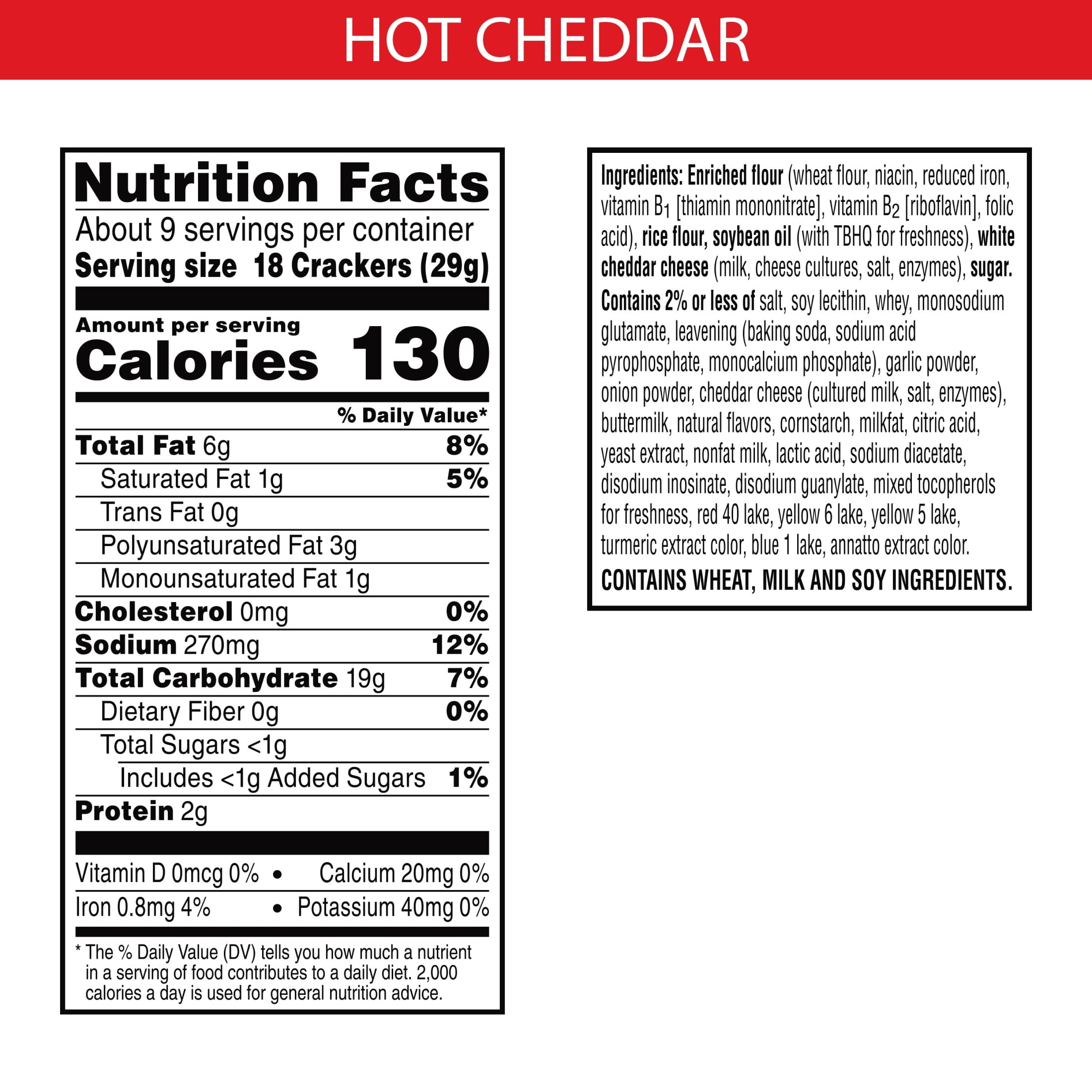 Cheez-It Grooves Scorchin' Hot Cheddar Cheese Crackers, Crunchy Snack Crackers, 9 oz